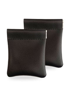 اشتري Leather Coin Holder Pouch (Black Set of 2) في الامارات