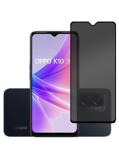 Buy Tempered Glass Screen Protector Anti-Spy Privacy  Designed For Oppo K10 5G Full Screen Coverage And Bubble Free in UAE