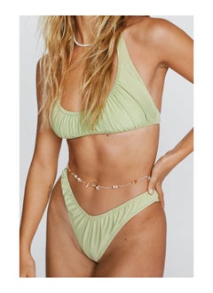 اشتري Recycled Ruched Halter Bikini Set في الامارات