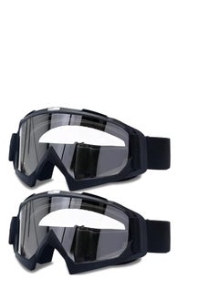 Buy KASTWAVE 2-Pack Windproof and Dust Proof Dirt Bike Goggles for Youth and Adults, Perfect for ATV and Motorcycle Racing in UAE