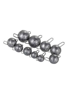 Buy 10-Piece Fishing Tackle Jig Head Sinker 2/4/6/8/12grams in UAE