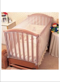 Buy Baby's Crib Breathable Mosquito Net, High-quality Affordable, Long-lasting Material, Elastic Edge Design in UAE