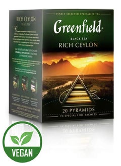 Buy Rich Ceylon Black 20 Tea Bags 40 Gm in UAE