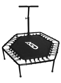 Buy Professional Fitness Trampoline with Adjustable Handle for Outdoor and Indoor Use, Suitable for Adult Fitness, Weight Capacity: 150kg in Saudi Arabia