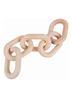 Buy Hometaste Hand Carved 5 Link Wood Knot Decorative Chain 22 Rustic Wood Garland in UAE