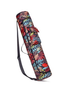 Buy Yoga Mat Bag Oxford Cloth Shoulder Bag Waterproof with Adjustable Strap Bag Double Zip Closure Fits Most Size Mats Red in UAE