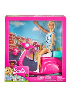 barbie scooter set