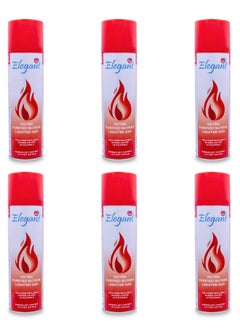 Buy 6 Piece Extra Purified Butane Lighter Gas 250ml in UAE