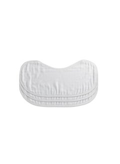 Buy Set of 3 Organic Bamboo Burp and Bib Cloth White in UAE