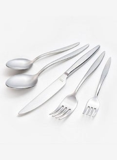 Buy Hisar Mercury - Stainless Steel 18/10 - 60 PCs Cutlery Set. Made in Turkey in UAE