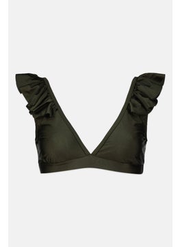 اشتري Women Plain Bikini Top, Dark Green في الامارات