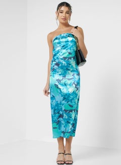 Buy Floral Off Shoulder Maxi Dress in UAE