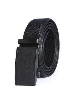 Buy 125CM Creative Casual Versatile Wear Resistant Leather Automatic Buckle Belt in UAE