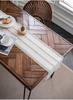 Buy Natural Burlap Table Runner 30cmx180cm in Saudi Arabia