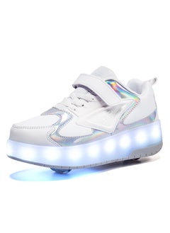 Buy Roller Shoes Girls Boys Wheel Shoes Kids Roller Skates Shoes LED Light Up Wheel Shoes for Kids for Children in Saudi Arabia