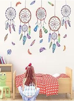 Buy WallDecals Dream Catcher Wall Sticker Decor Mural Art Removable Decals for Classroom Offices Wall paper for Kids Bedroom Bathroom Living Room Decoration in Egypt