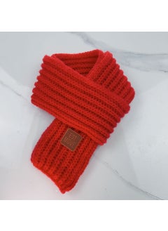 Buy ins Korean Style Childrens Knitted Scarf Winter Solid Color Warm Wool Baby Boy and Girl Korean Style Baby Neck FashionRed (thickened and widened) Red (thickened and widened) in Saudi Arabia