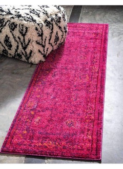 Buy Medici Collection Vintage Botanical Traditional Red Runner Rug (2' 2 X 6' 7) in UAE