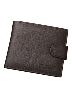 Buy Bi-Fold Leather Wallet Brown in UAE