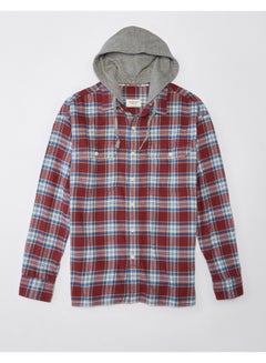 Buy AE Super Soft Hooded Flannel Shirt in Egypt