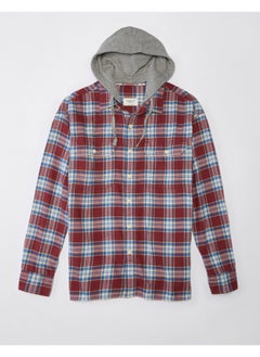 اشتري AE Super Soft Hooded Flannel Shirt في مصر