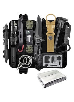 Buy Outdoor Camping Hiking Emergency Survival Kit,Gifts for Men Dad Husband Him, Survival Kits, Survival Gear and Equipment for Camping, Emergency, Hiking, Outdoor, Wilderness and Disaster Preparedness in Saudi Arabia