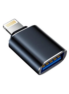 Buy Lightning Male to USB3.0 Female Adapter OTG Cable Portable USB Camera Adapter OTG Data Sync Cable for with iPhon iPd USB Flash Drive Card Reader Camera Mouse MIDI Keyboard in Saudi Arabia
