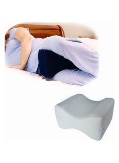 Buy A Support Pillow For Knee And Foot Pain Comfortable While Sleeping Made Of Memory Foam - Size 8*6*10 inch in Saudi Arabia