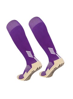 Buy Football socks sports over the knee socks compression compression sports socks over the knee men and women running training football thick warm socks (one pair) in Saudi Arabia
