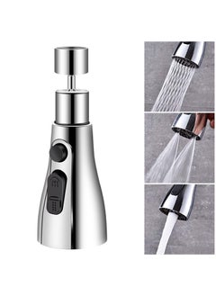 Buy 360°Swivel Kitchen Sink Tab Aerator Faucet Sprayer Head with 3 Water Outlet Modes Filter Universal Kitchen Sink Accessories Tools in UAE