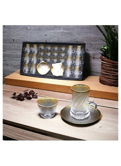 Buy A Set of Tea Cups and Coffee Cups and Saucers with a Modern Design, 36 Pieces in Saudi Arabia