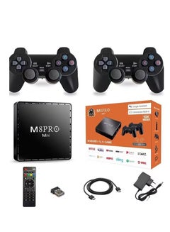 Buy Video Games M8PRO Mini Dual System Wireless 2.4G HD Android 12.1 64GB 11141 Games Console in UAE