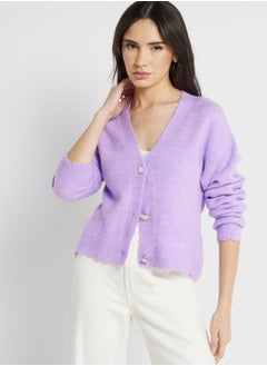 اشتري Button Detail Cardigan في الامارات