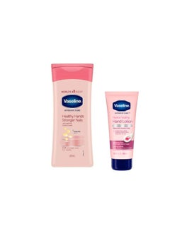 Buy Vaseline Hand and Nail Care Cream - 200 ml - Vaseline Intensive Care Hand and Nail Lotion - 100 ml in Saudi Arabia