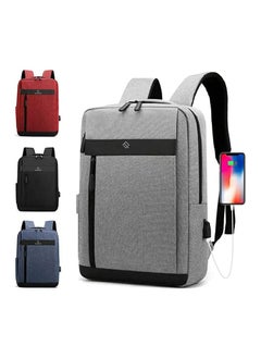 Buy Modern Laptop Travel Bag, Professional Large School Backpack Waterproof with USB Charging Port for Men and Women in Egypt