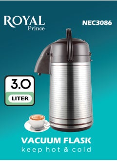 Buy Royal Prince Vacuum Flask 3.0 Liter NEC3086 in Saudi Arabia