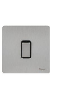 اشتري Schneider Ultimate Brushed Stainless Steel 16AX 1G 2W Switch في الامارات