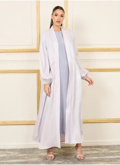 اشتري Puff Sleeves Front Open Abaya في السعودية