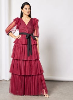 Buy Tiered Maxi Dress in UAE