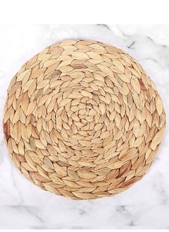 اشتري 1 Pack Woven Placemat Round Braided Rattan في مصر