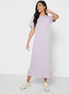 Buy Tiered Hem Midi Dress in Saudi Arabia
