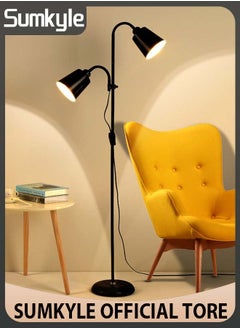 Buy Floor Lamp, Modern Design Standing Lamp, White Lampshade, Tall Lamp, Suitable for Living Room/Bedroom/Study/Office in UAE