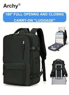 Buy High Capacity Business Travel Backpack with Smart Storage for Short Trips Expandable Luggage Bag Dry and Wet Separation Scientific Storage Business Computer Bag Simple Solid Color Design Independent Shoe Storage in UAE