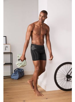 اشتري Men Sportswear Fit Cycling Under Shorts, Black في الامارات