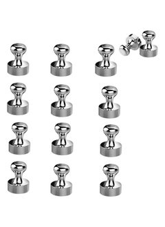 Buy Fridge Magnets 12 Pack 12 x 16 mm Strong Neodymium Magnets Push Pins Whiteboard Magnets Magnetic for Fridge Magnets for Crafts Photo Map Office DIY in Saudi Arabia