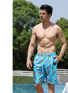Buy Sports Loose Breathable Swimming Printing Shorts in UAE