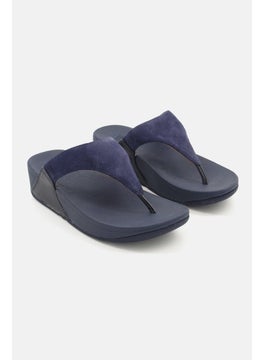 Buy Women Slip On Lulu Suede Toe Post Sandals, Navy in UAE