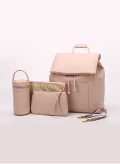 Buy Mommy bag fashion mother and baby bag shoulders mommy backpack with insulation bag and urine pad in UAE