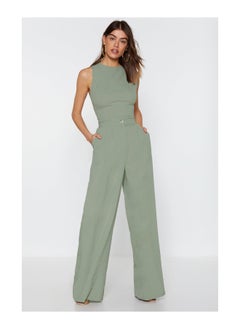 Buy High Waisted Tailored Wide Leg Pants in UAE