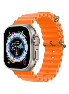 Buy WEAR PRO DT NO.1 Ultra Smart Watch - Bluetooth 2.0 inch / 49 mm - NFC - Compatible with Android and IOS Orange Color in Egypt